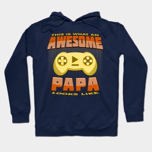 This Is What An Awesome Papa Looks Like Gaming Console Hoodie